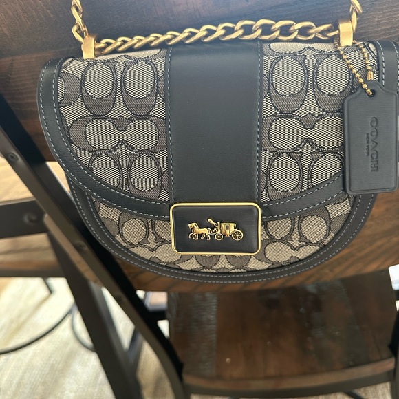 Coach Alie Saddle Crossbody in Signature Jacquard - Picture 3 of 6